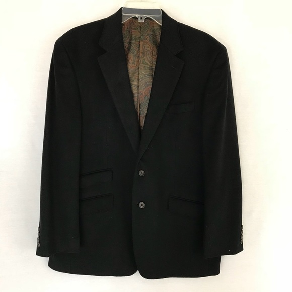 Ralph Lauren Other - Ralph Lauren Cashmere Blend BLACK Coat 42R